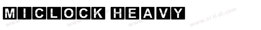 MiClock Heavy字体转换